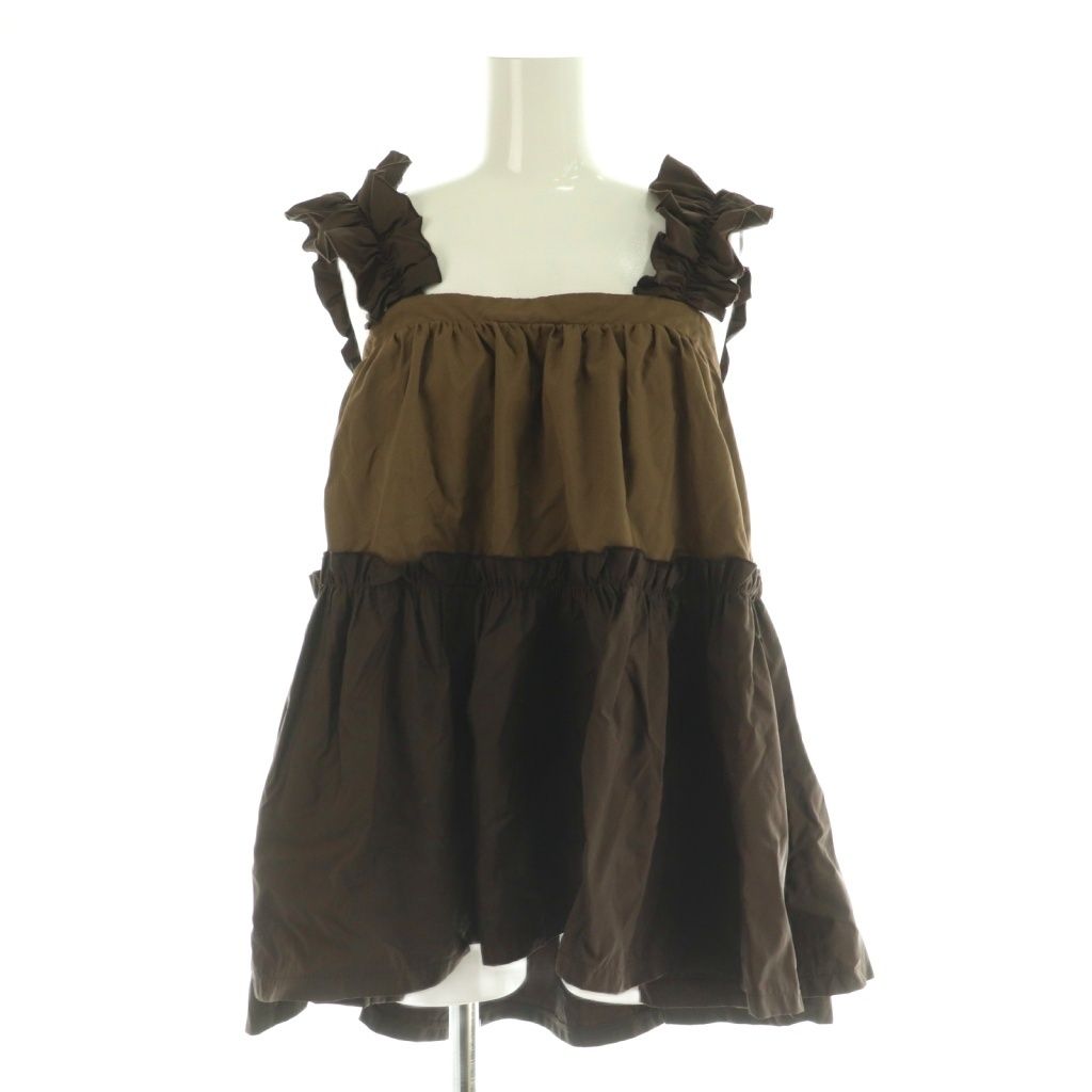 ロージーモンスター RosyMonster バイカラーブラウス ノースリーブ