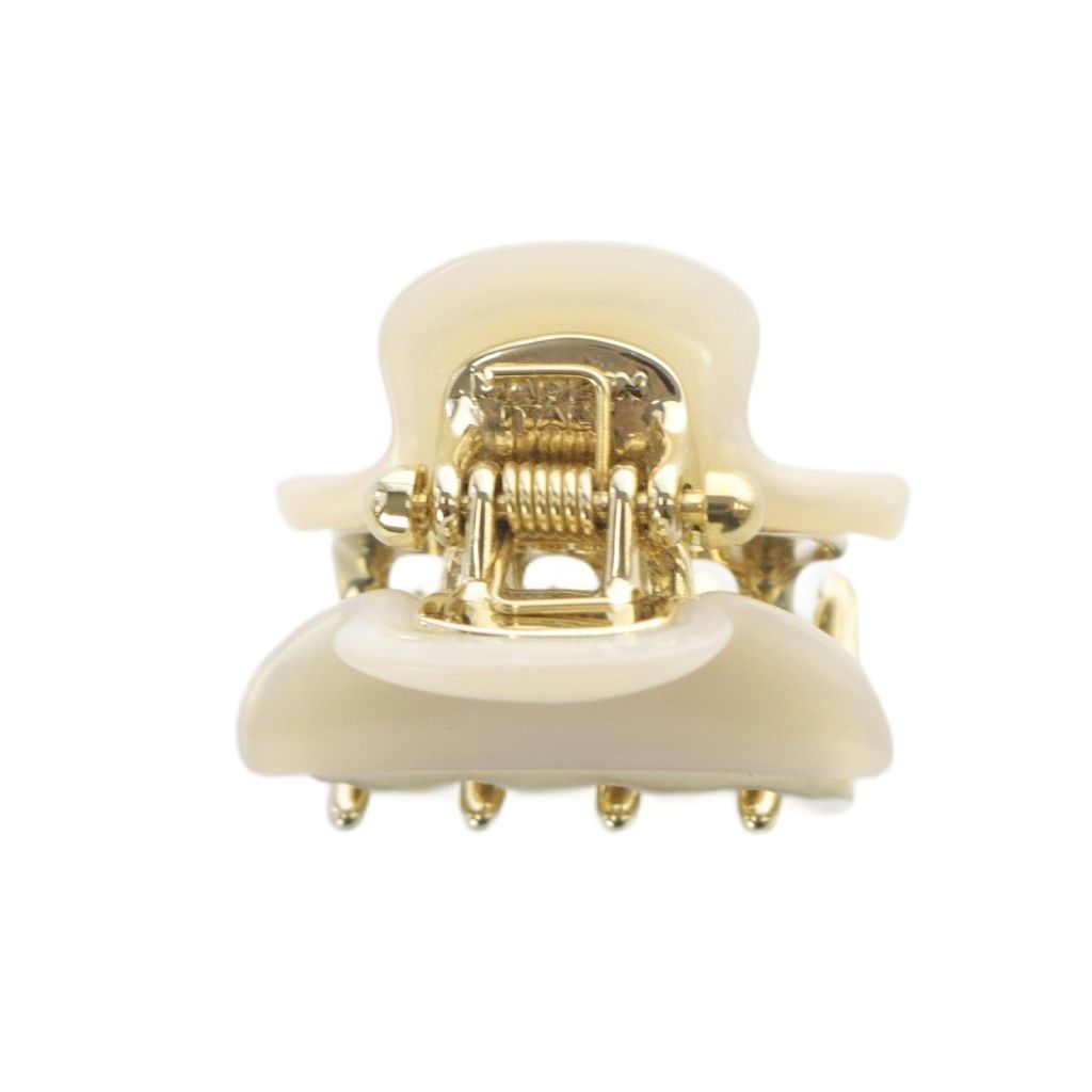 アッカ ヘアクリップ アイボリー ゴールド色 - メルカリ