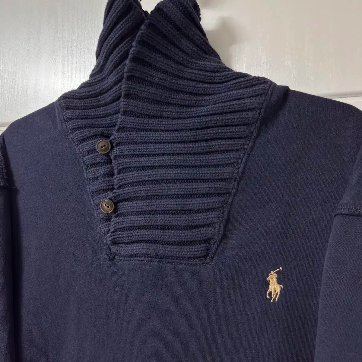 ポロラルフローレン ショールカラー コットン ニット - メルカリ