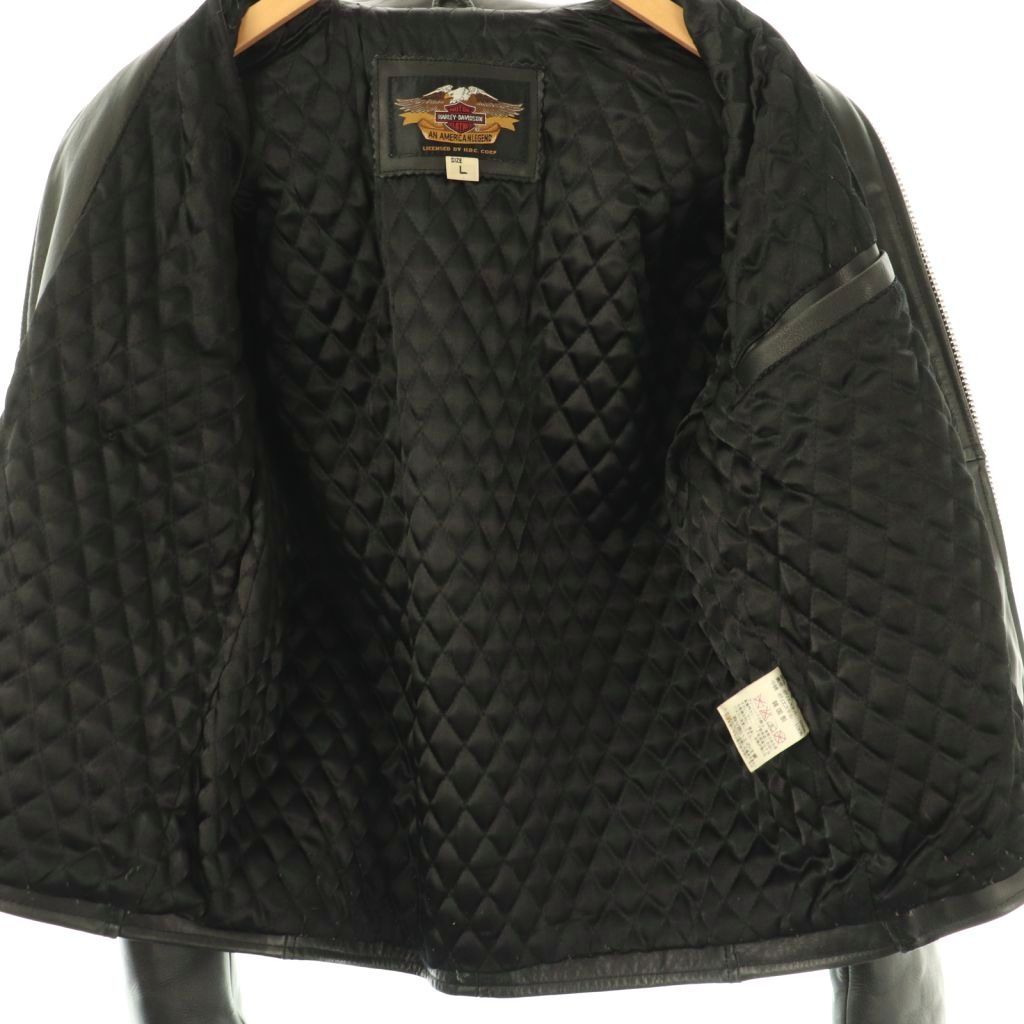 ハーレーダビッドソン HARLEY DAVIDSON 襟付き レザー シングル