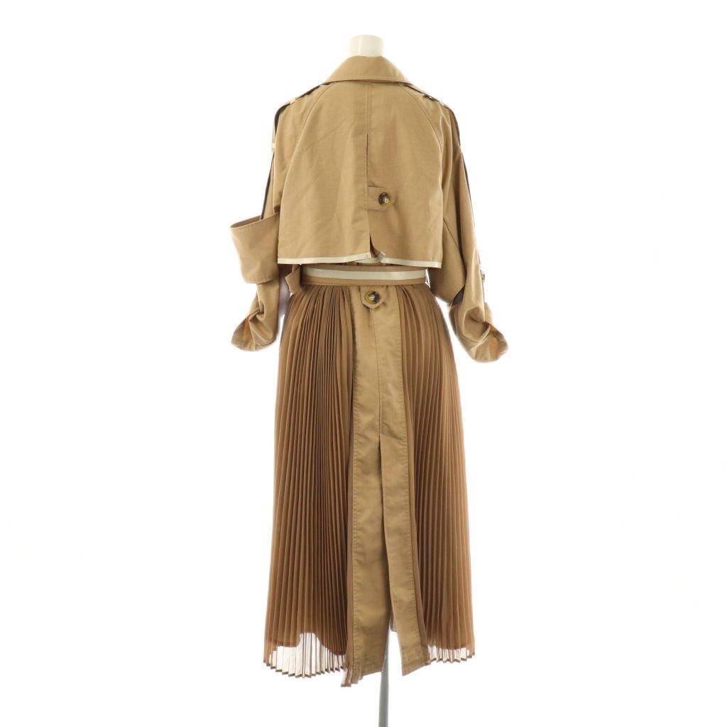 アメリヴィンテージ Ameri VINTAGE ROLL-UP SLEEVE PLEATS TRENCH COAT