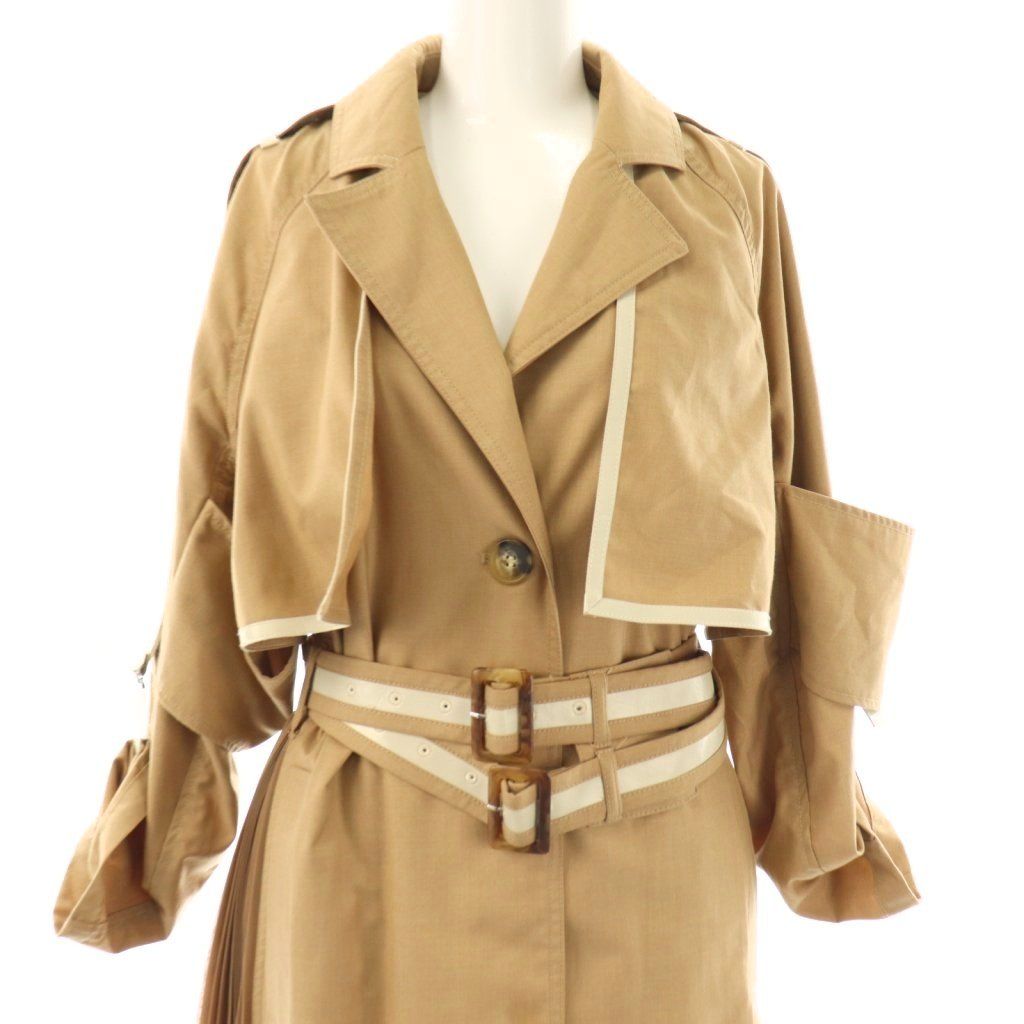 アメリヴィンテージ Ameri VINTAGE ROLL-UP SLEEVE PLEATS TRENCH COAT
