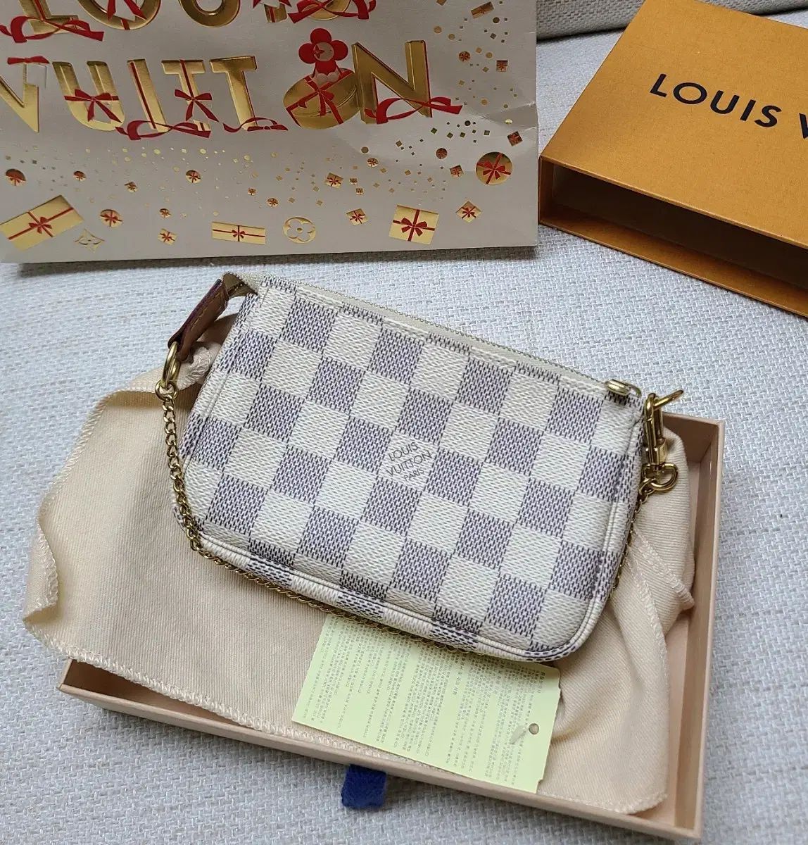 Louis Vuitton ミニポシェット アクセソワール アズール ダミエ - メルカリ