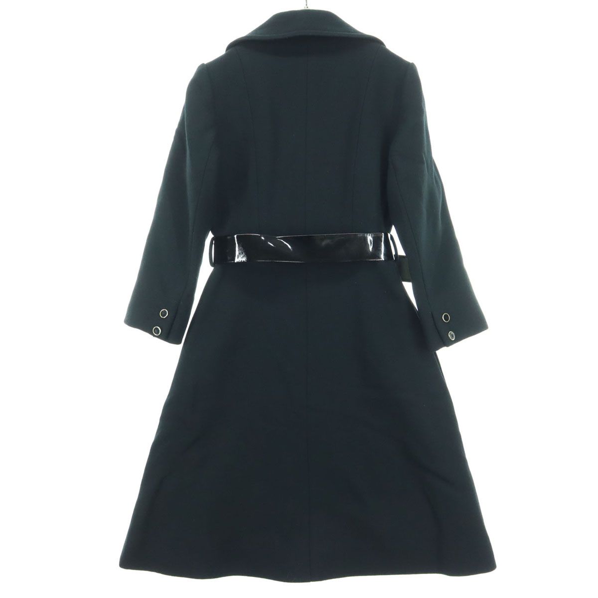 古着 nina ricci ニナリッチ ウールコート コート デザインコート NINA RICCI ニナリッチ 長袖 ダブルブレスト ウールコート 9 ブラック