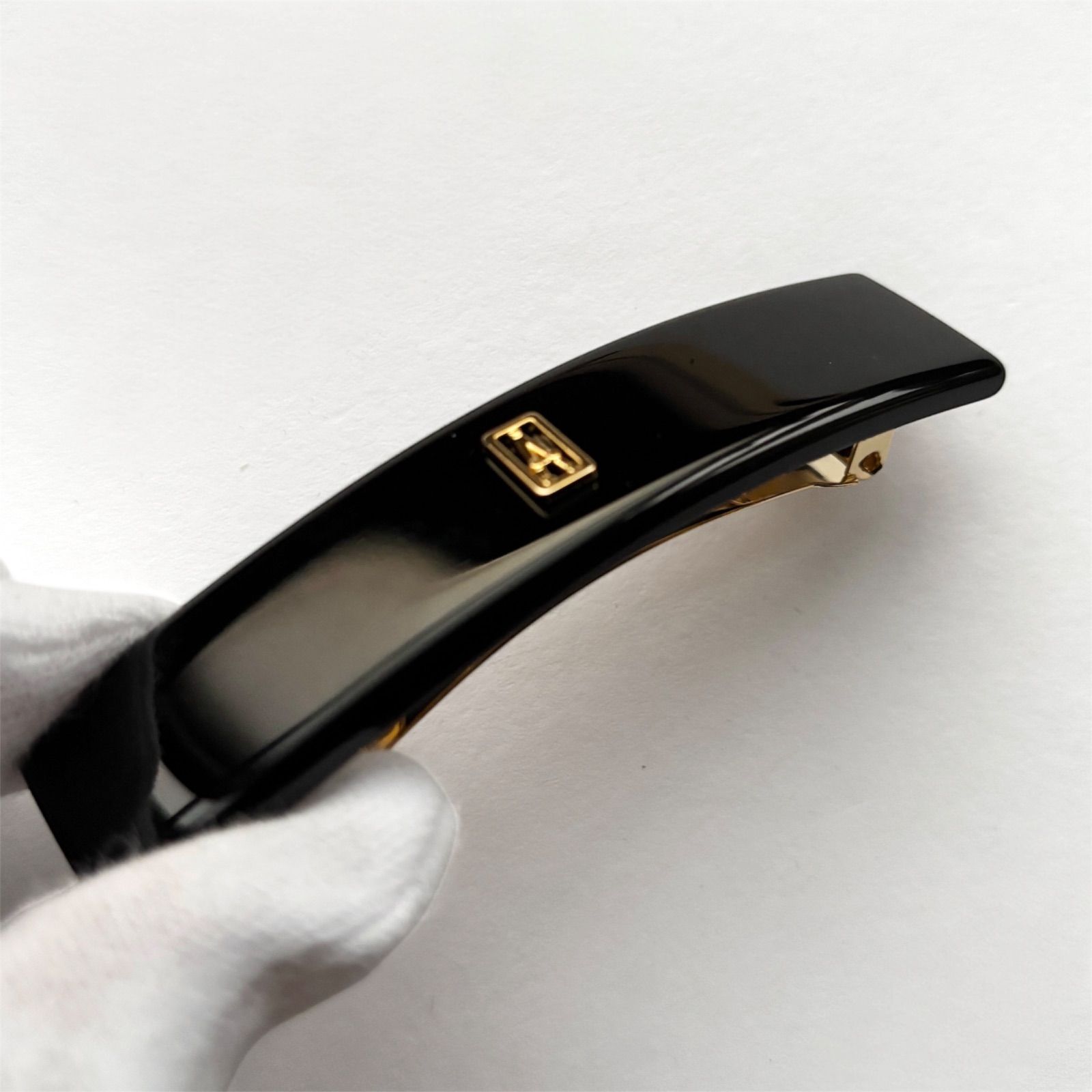 アレクサンドル・ドゥ・パリ 8cm バレッタ ブラック - メルカリ