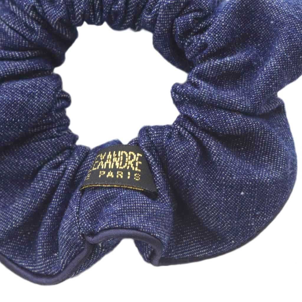 アレクサンドルドゥパリ Alexandre De Paris デニムシュシュ ヘアゴム