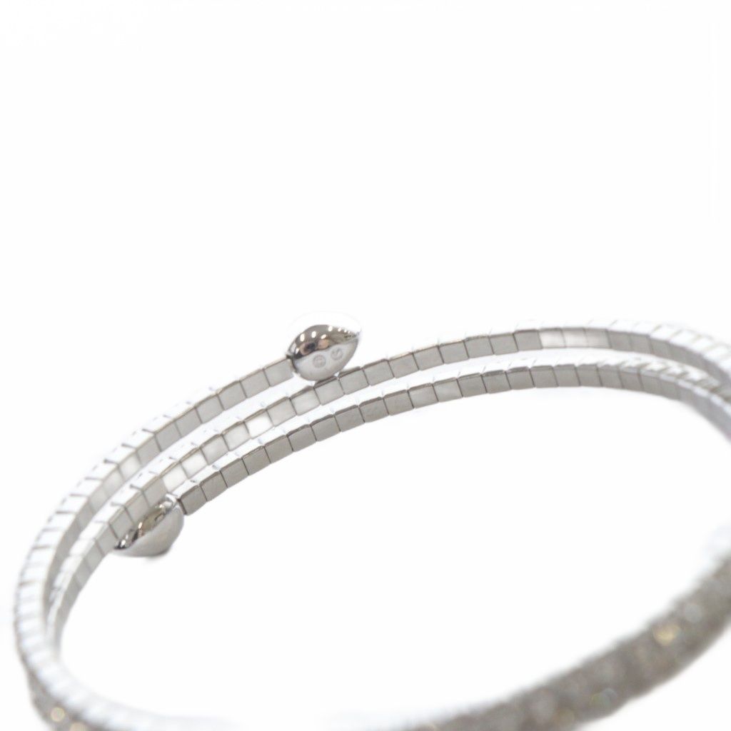 スワロフスキー SWAROVSKI SV twisty triangle バングル シルバー色