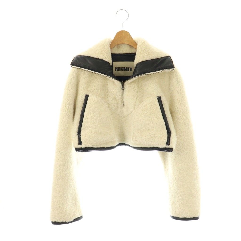 ンニット NKNIT vegan mouton half zip プルオーバー カットソー