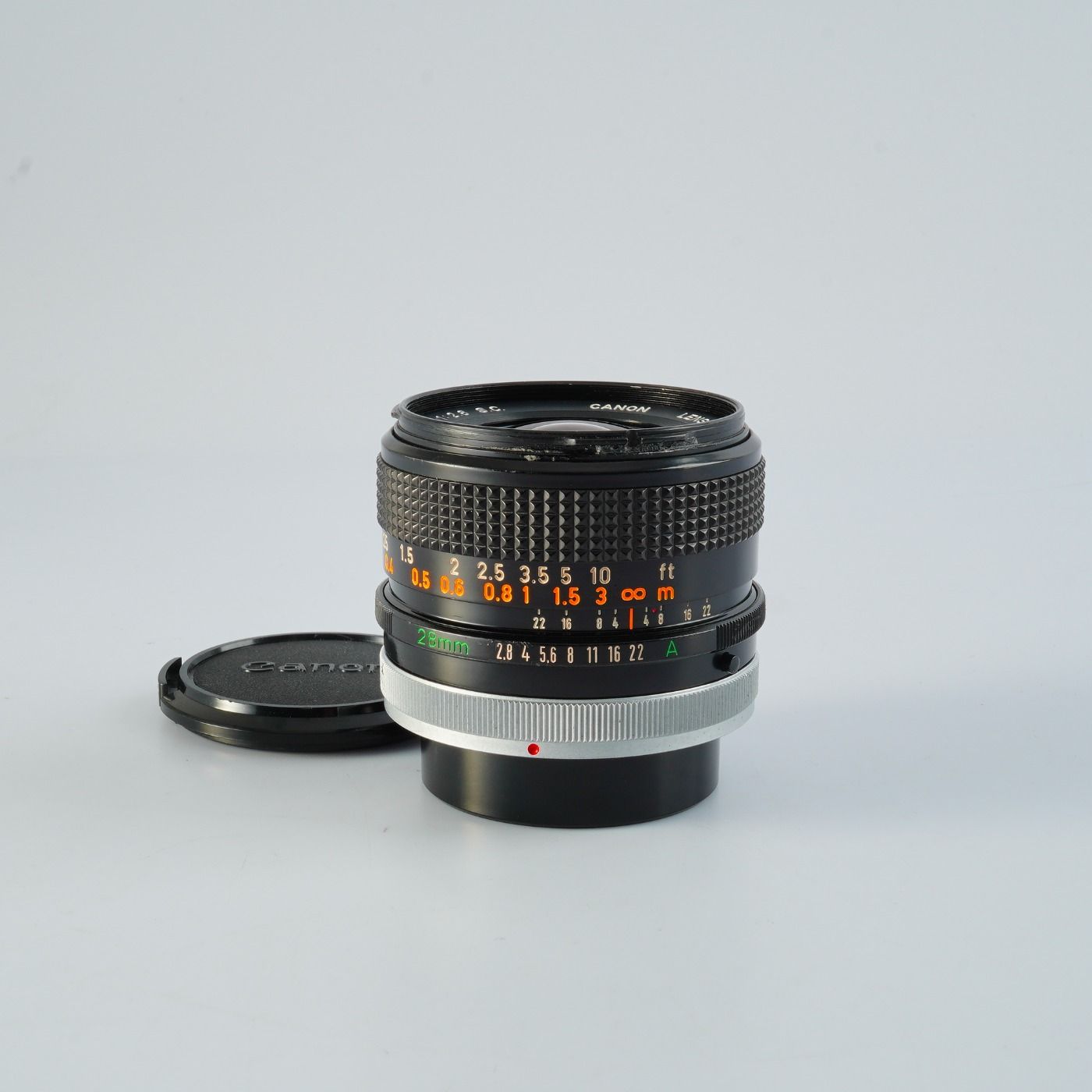 レンズ(単焦点) Canon FD s.c. 28mm f/2.8 Canon キヤノン FD 28mm F/2.8 S.C. 単焦点レンズ - メルカリ