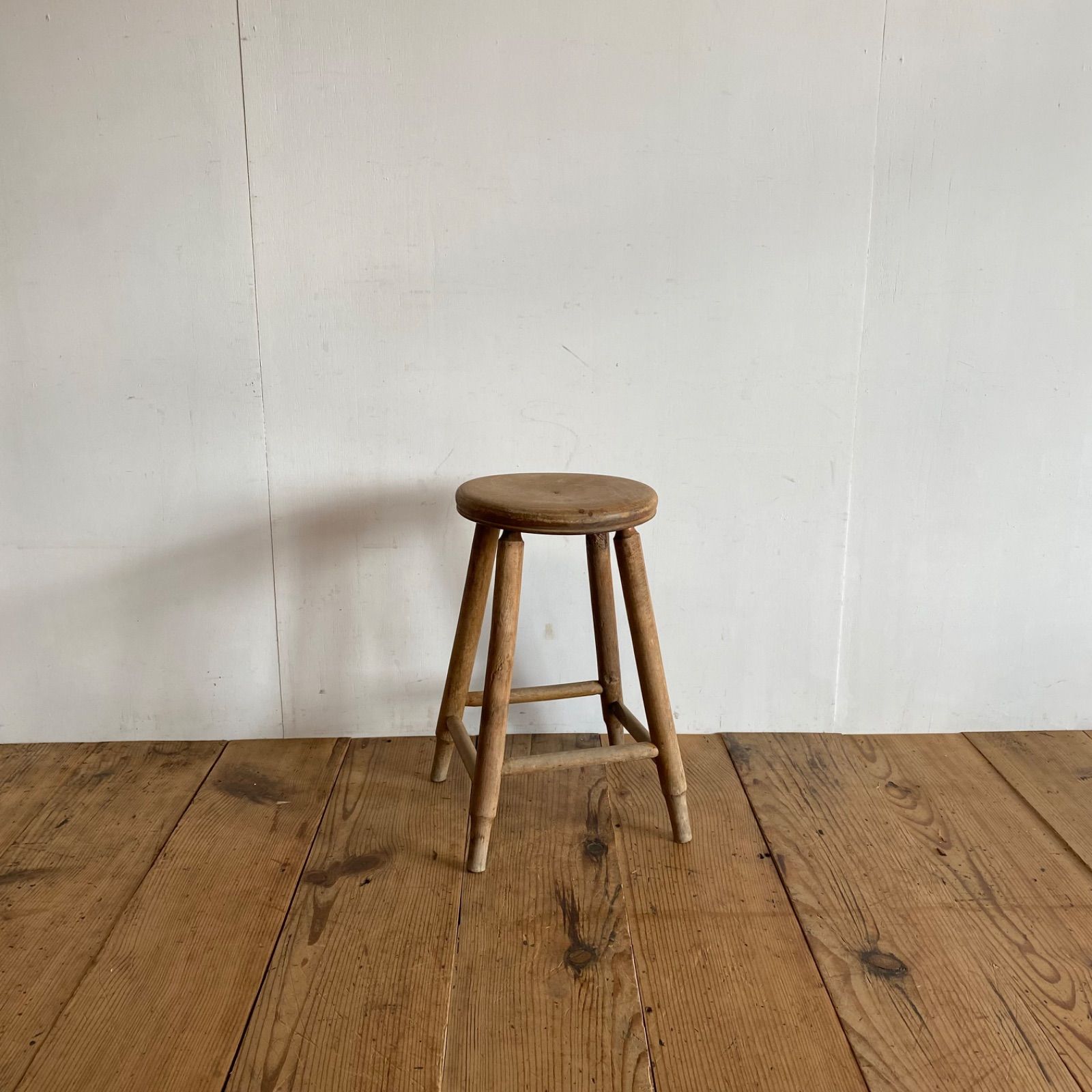アンティーク スツール 椅子 無垢材 無塗装 y294 - メルカリ