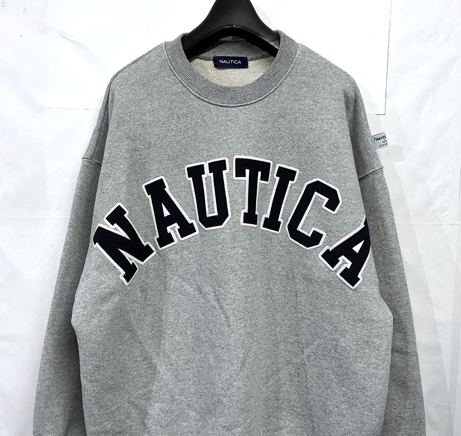 NAUTICA by A.H｜ノーティカ アーチロゴ クルーネック ヘビーオンス 