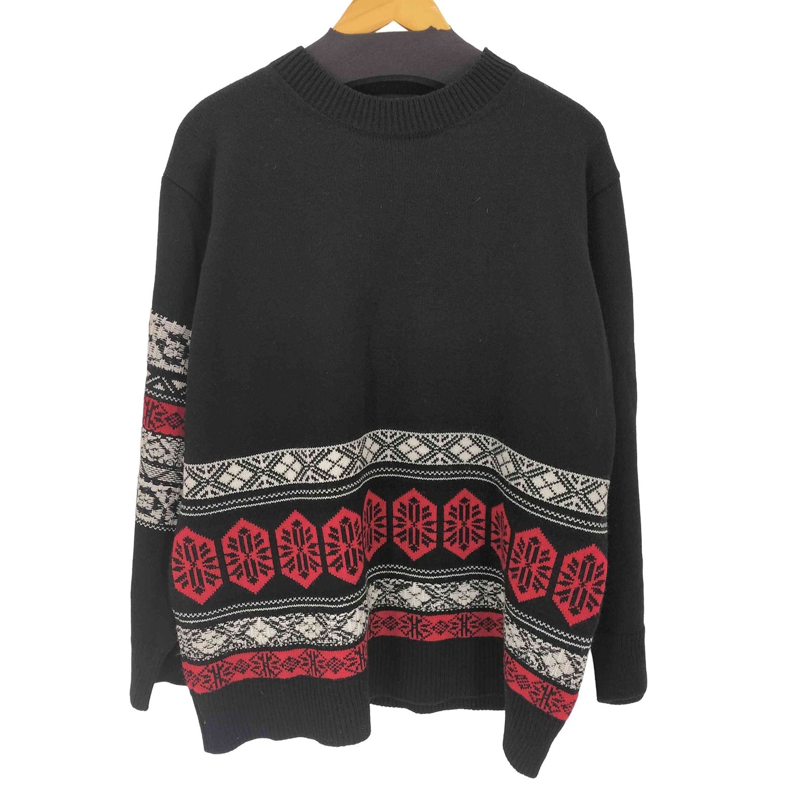 サイトバイヨウジヤマモト syte by Yohji Yamamoto 5G Bulky Wool Nordic Crew Neck Pullover メンズ 3