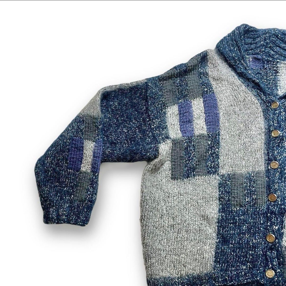 ヨーロッパ 80s モヘア 小売業者 カーディガン シャギーニット