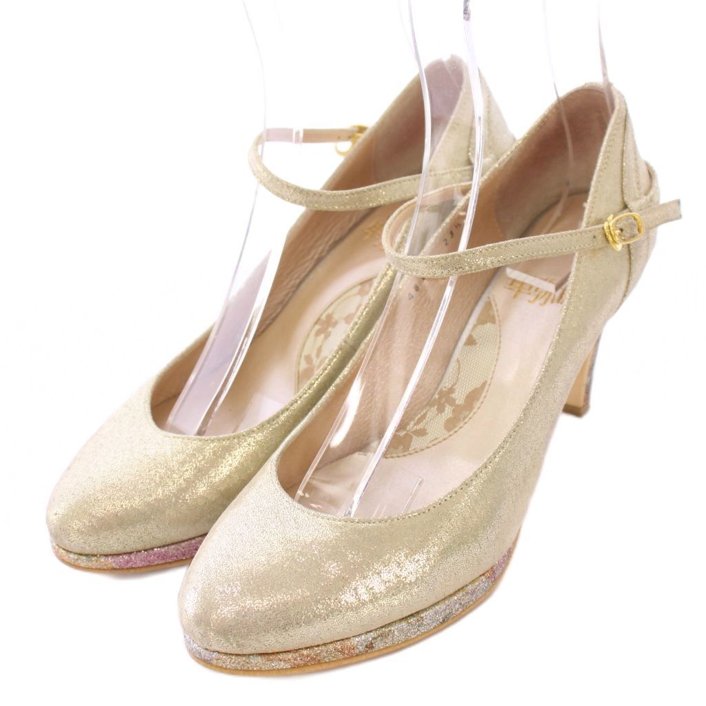 ヒミコ 卑弥呼 ストラップパンプス アンクル ラウンドトゥ チャンキー