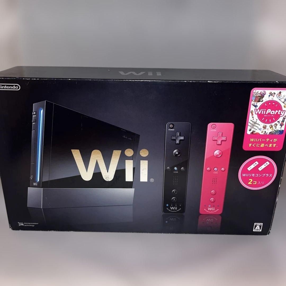 希少】WII 本体 黒 Wiiパーティー同梱 ☆Wii☆ ＠ - メルカリ