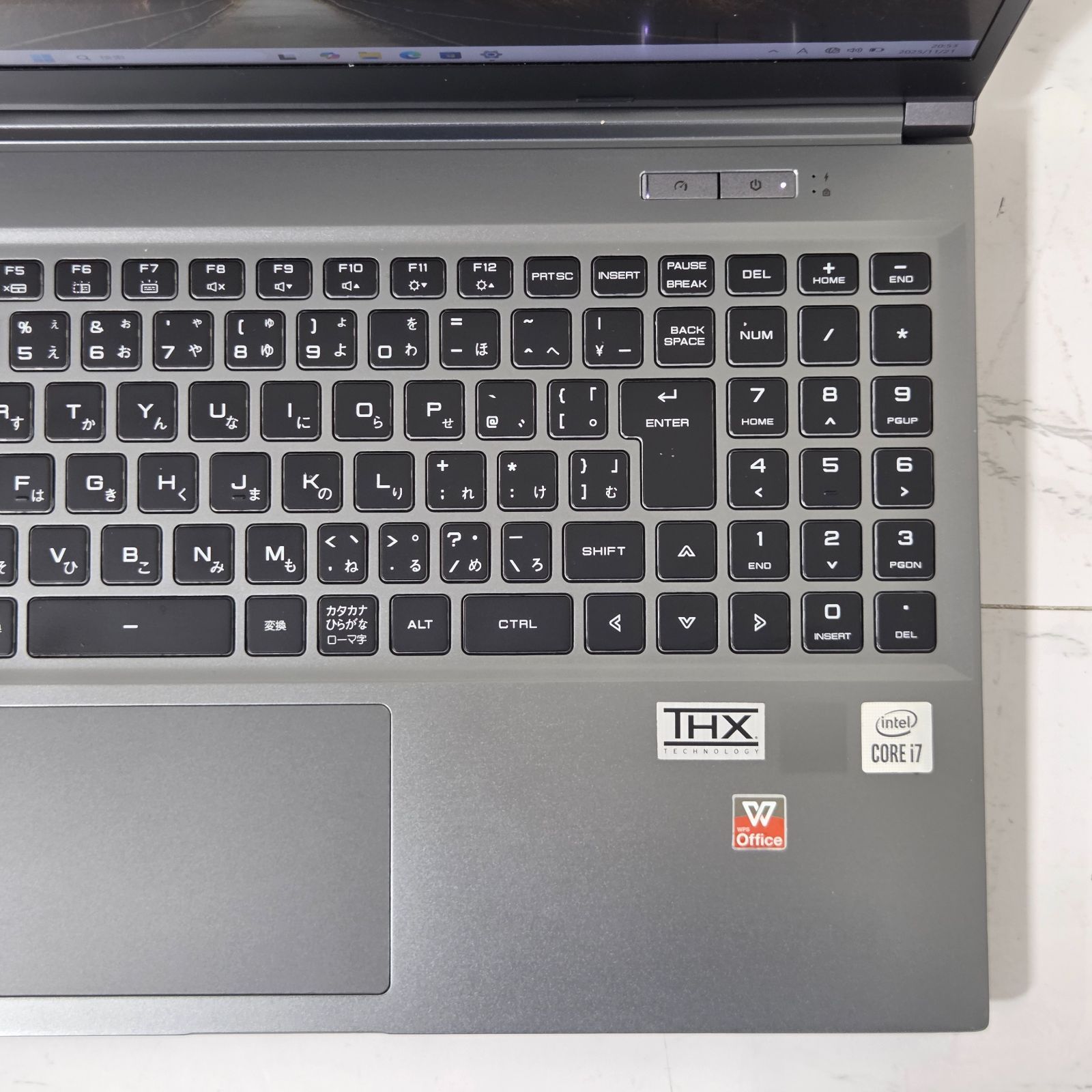 美品】【1週間保証】GALLERIA XL7C-R36 / Core i7-10875H / メモリ16GB