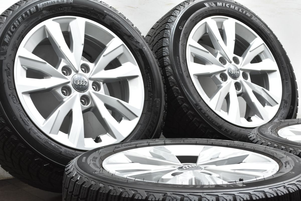 バリ溝】アウディ 8Y A3 純正 16in 6.5J +43 PCD112 ミシュラン X-ICE