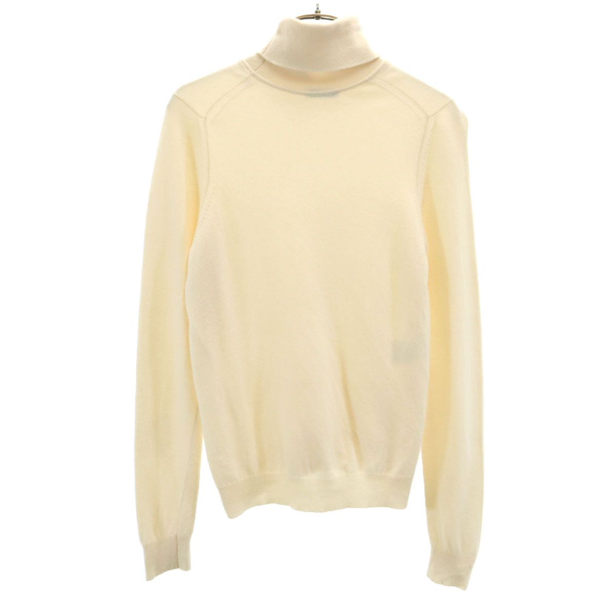 【美品】 BALLANTYNE　バランタイン カシミヤ100% ニット 長袖　襟 BALLANTYNE バランタイン 英国製 カシミヤ100% 長袖 セーター クリーム