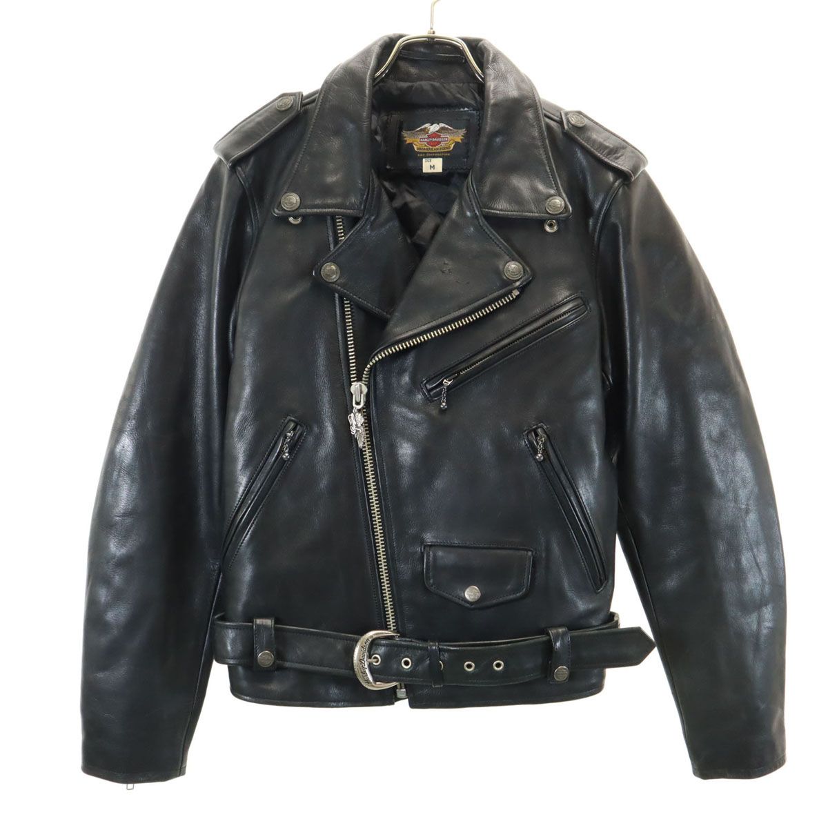 楽天市場】harley davidson ダブルライダースの通販 90s ハーレー