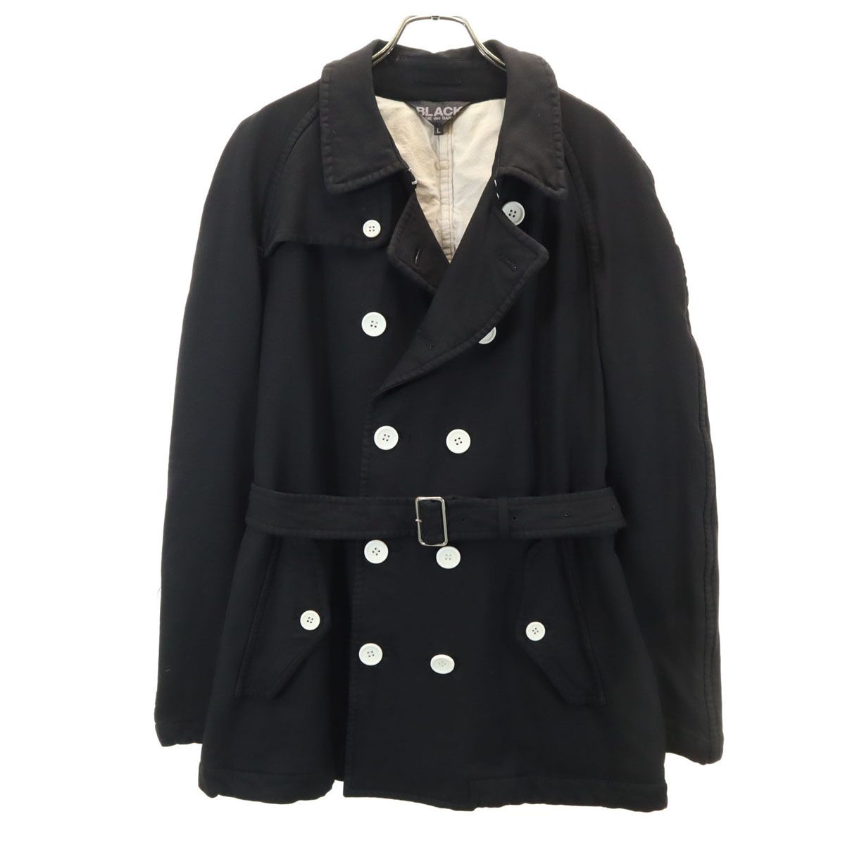  COMME des GARÇONS ブラック ピーコート BLACK COMME des GARCONS ブラックコムデギャルソン 2014年 日本製