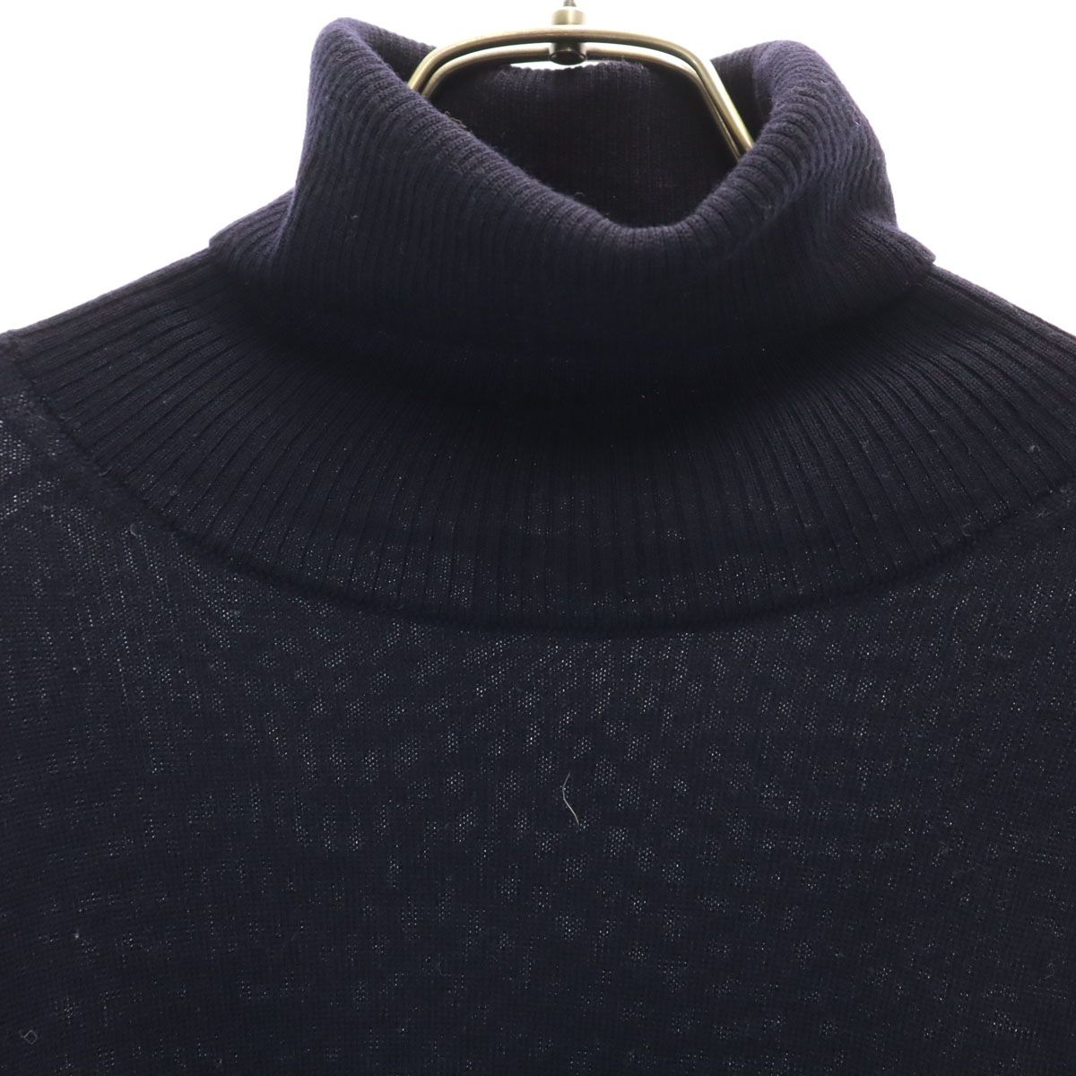 ami アミ ポルトガル製 長袖 タートルネック セーター L ネイビー