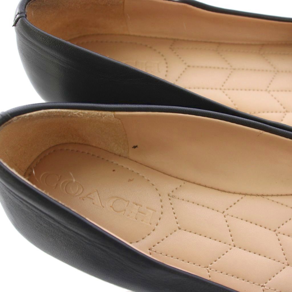 コーチ COACH パンプス ポインテッドトゥ レザー 6.5C 黒 /TK - メルカリ