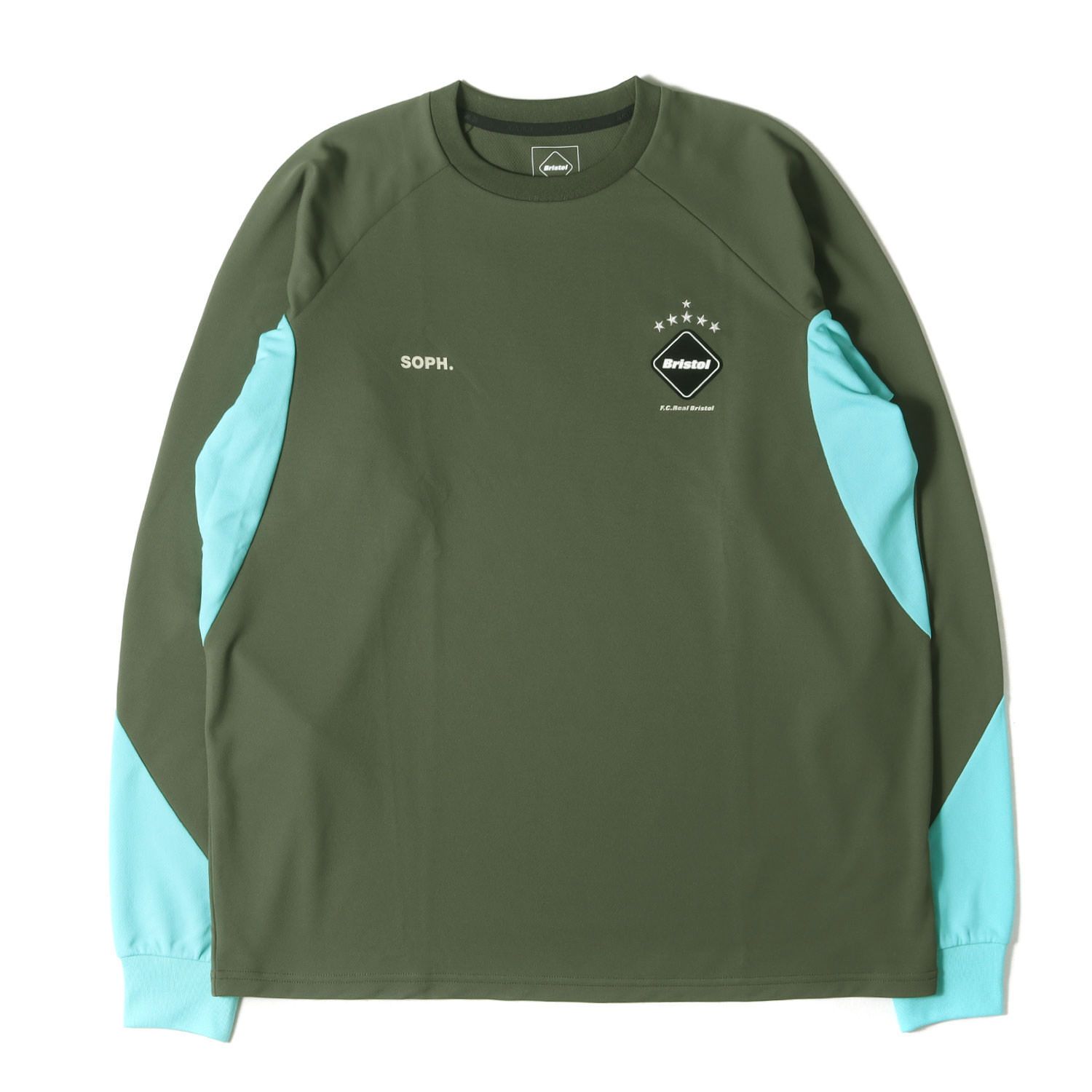 エフシーレアルブリストル 長袖ゲームシャツ 美品】F.C.Real Bristol エフシーレアルブリストル Tシャツ カーキ
