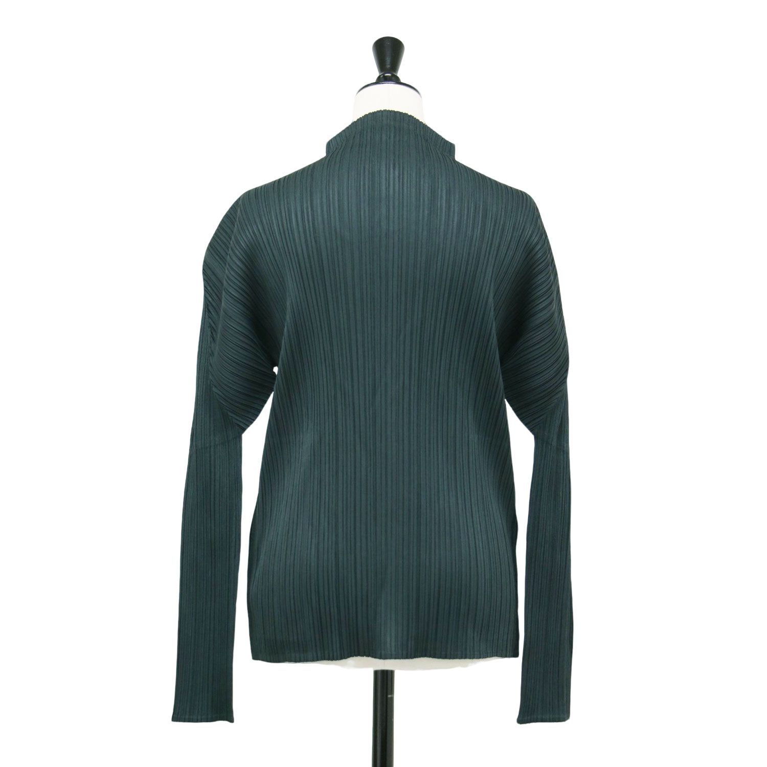 プリーツ プリーズ ／PLEATS PLEASE 開襟シャツ PLEATS PLEASE プリーツプリーズ シャツ ダークグリーン サイズ:3(L