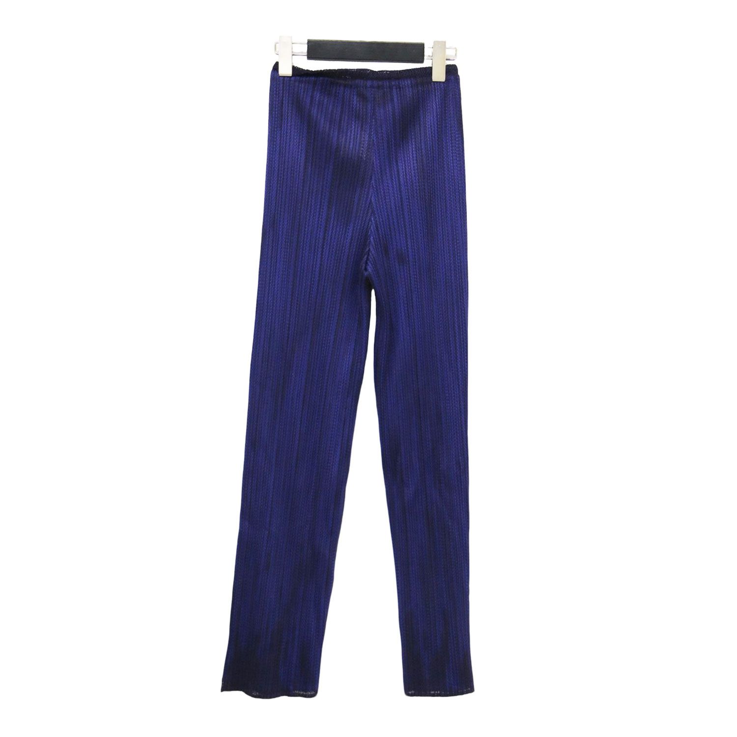 美品】PLEATS PLEASE プリーツプリーズ パンツ パープル×ブルー サイズ