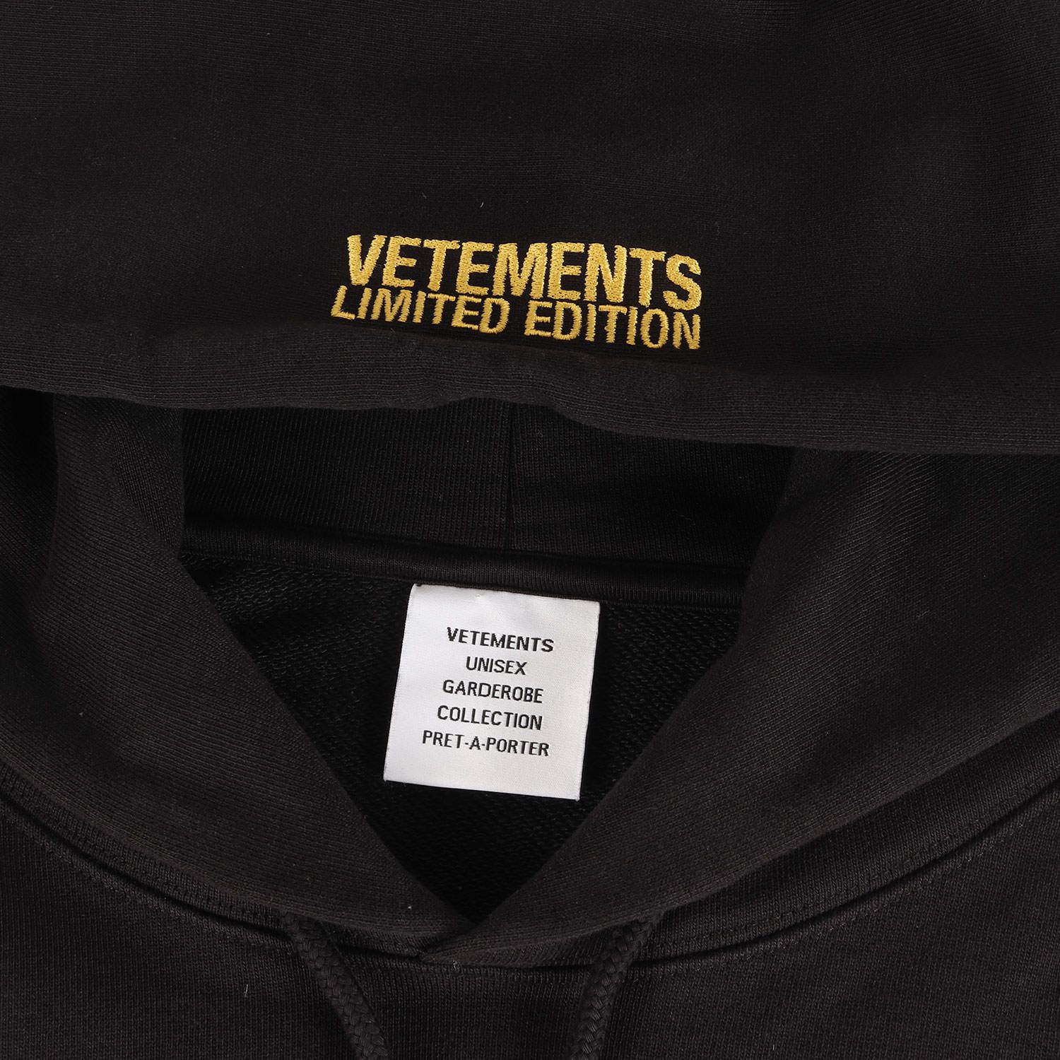 VETEMENTS ヴェトモン パーカー ブラック 黒 サイズ:S | 22SS ワールド