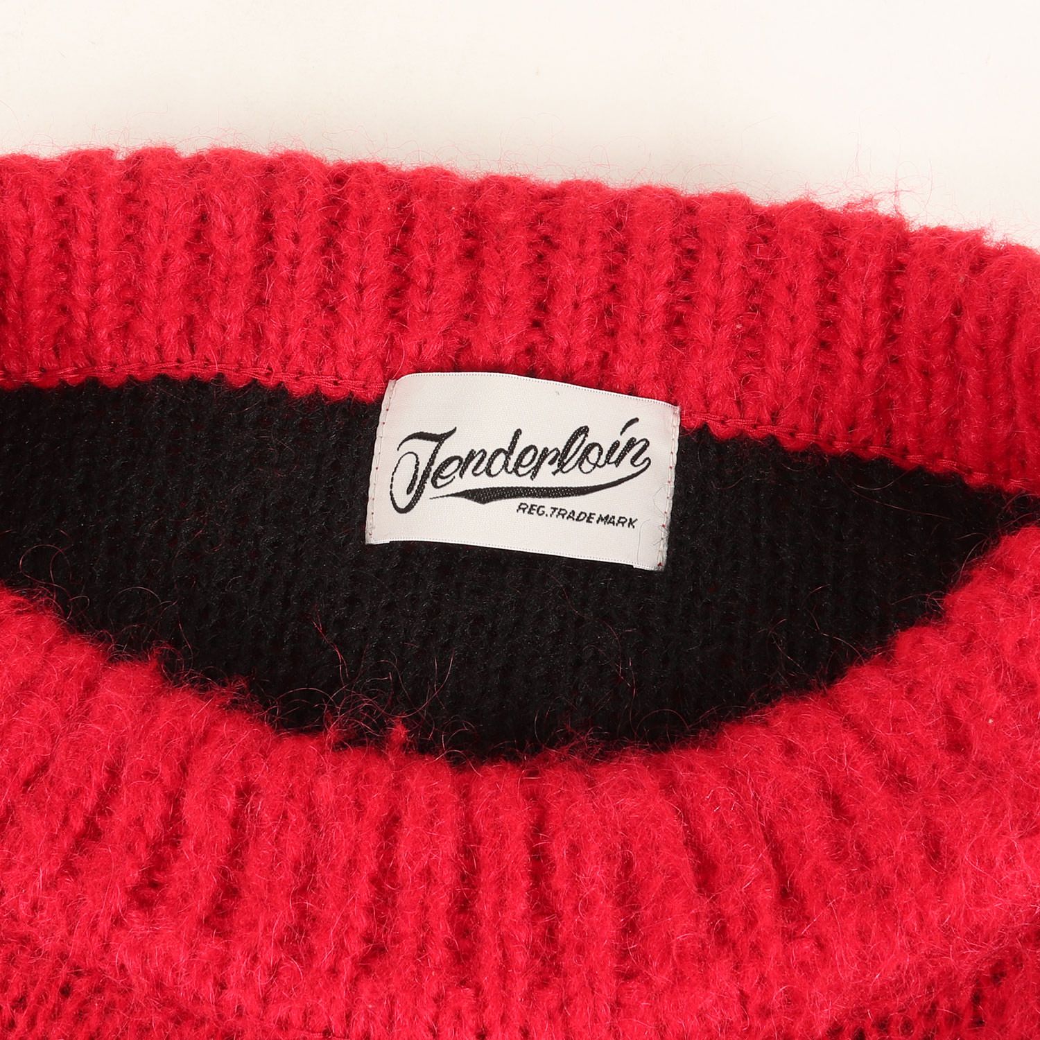 TENDERLOIN テンダーロイン ニット レッド ブラック サイズ:L