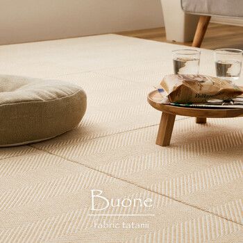 ファブリック置き畳 同色 組 布地 ヘリンボン柄 カットOK 滑り止め ボーナ 4