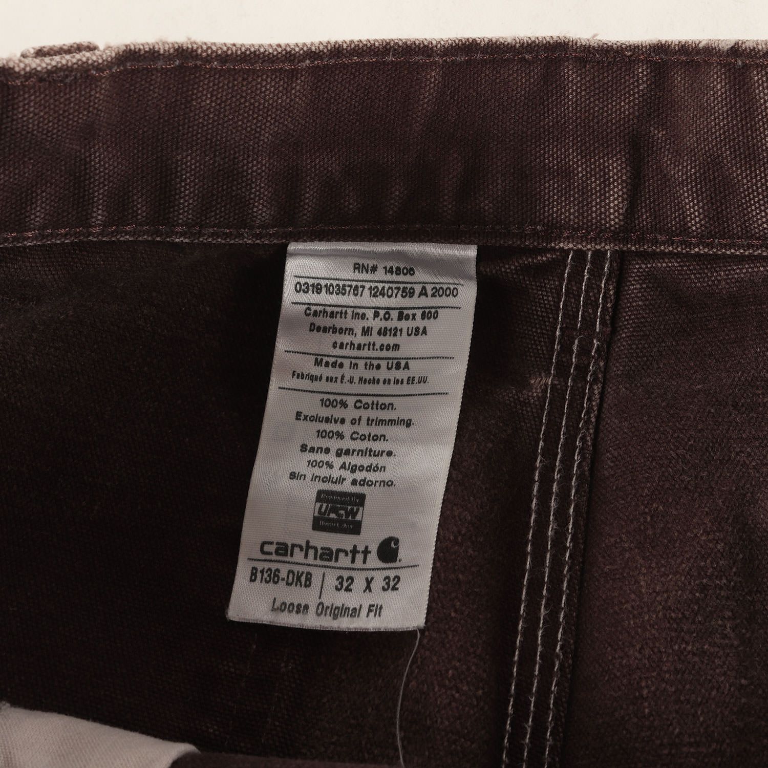 Carhartt カーハート パンツ ダークブラウン サイズ:32×32 | 雰囲気