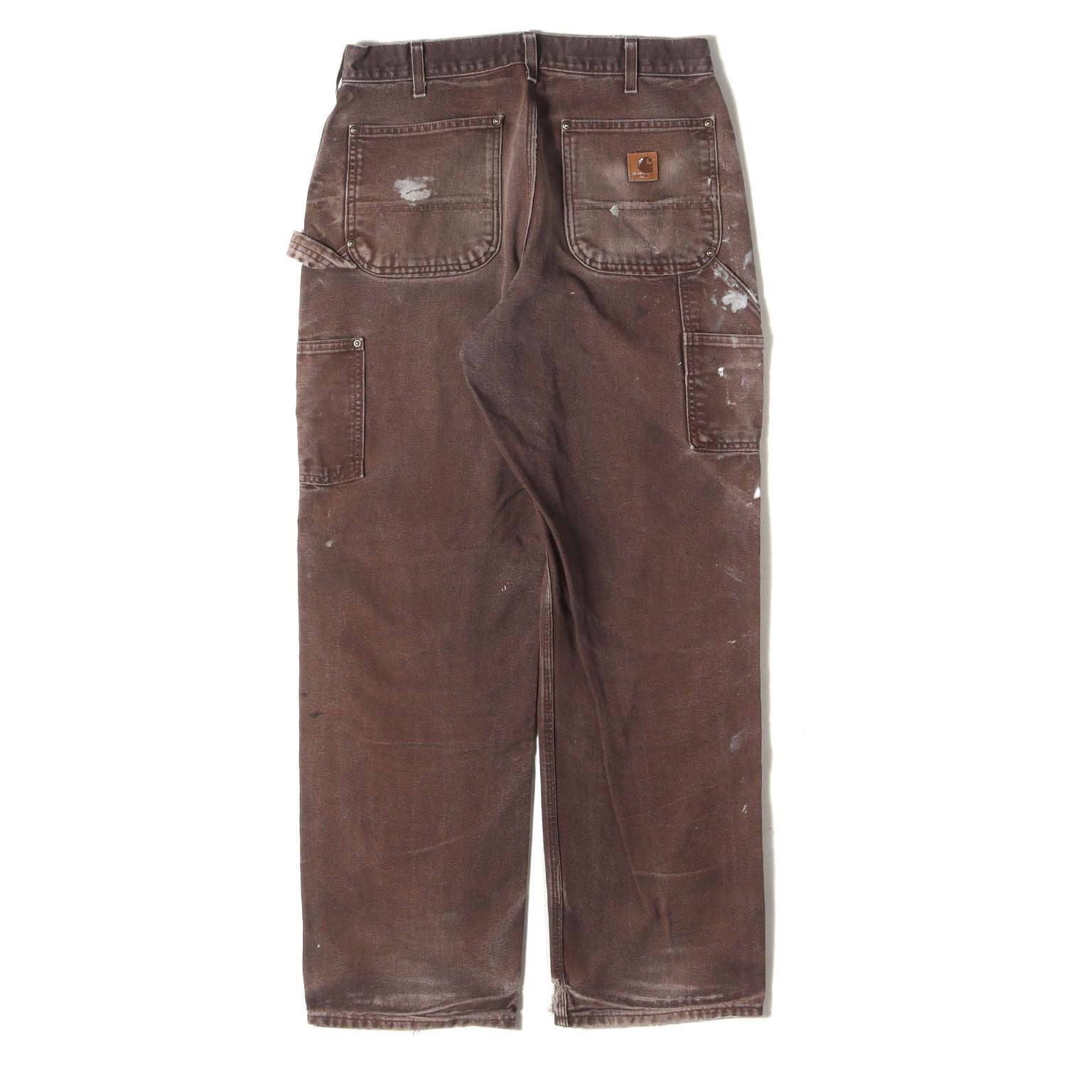 雰囲気抜群】carhartt ダブルニー ダークブラウン DKB 鬼フェード