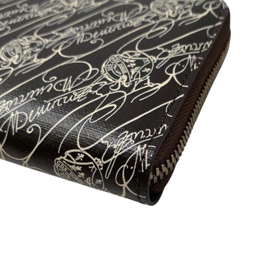 ☆E4791 ベルルッティ 長財布 イタウバ ロングジップウォレット トワル