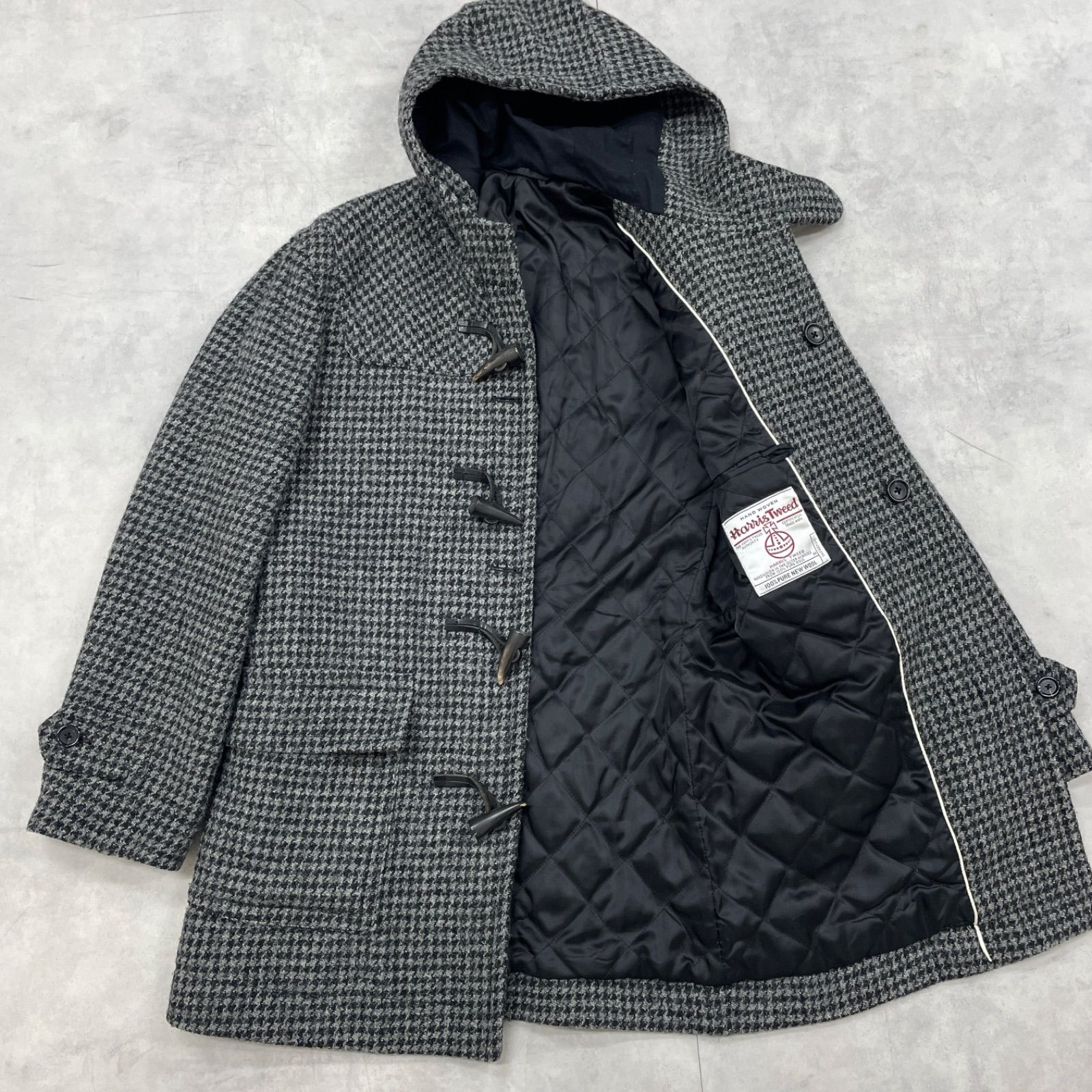 Harris Tweed ハリスツイード × TEIJIN ダッフルコート ハウンド