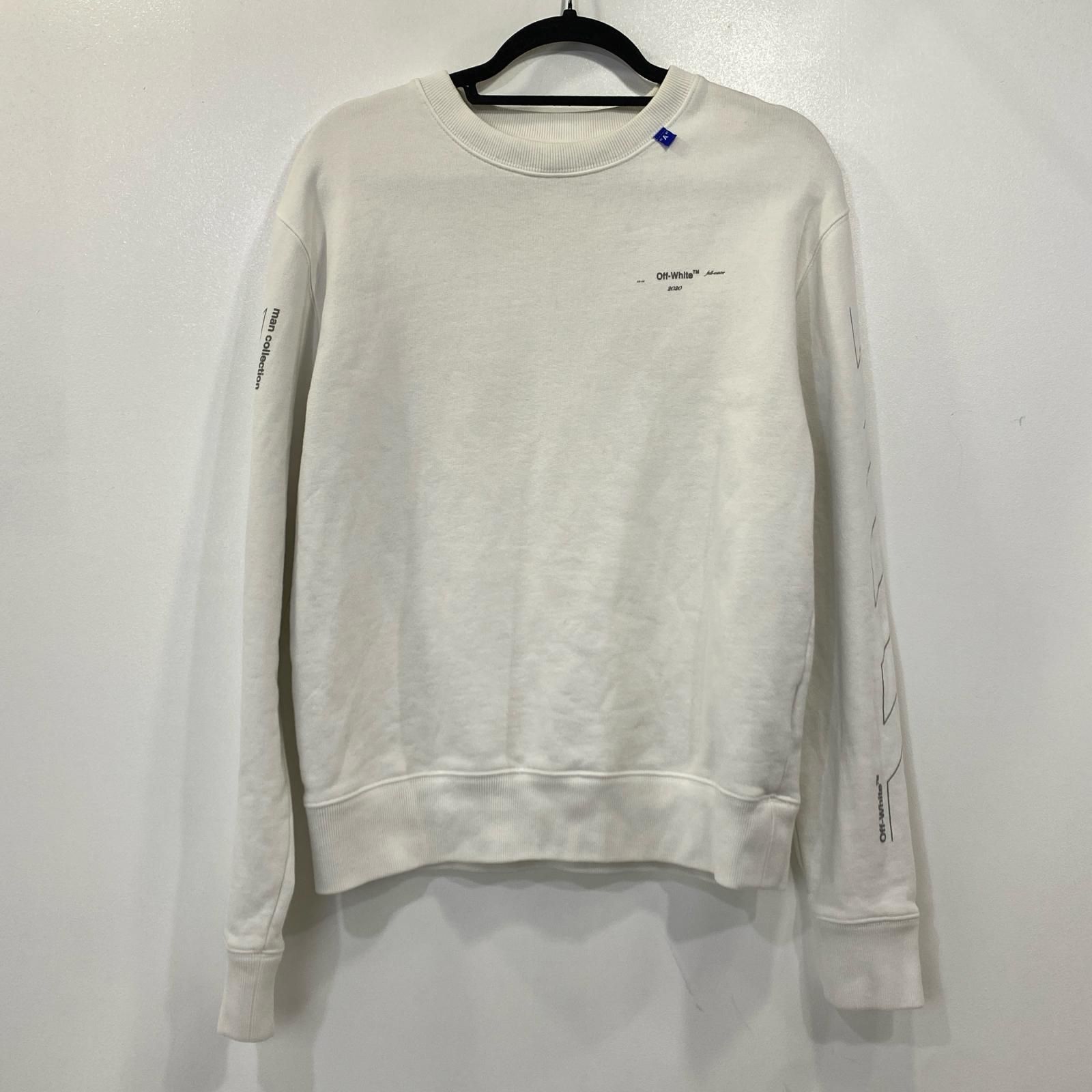 オフホワイト off-white SLIM CREWNECK