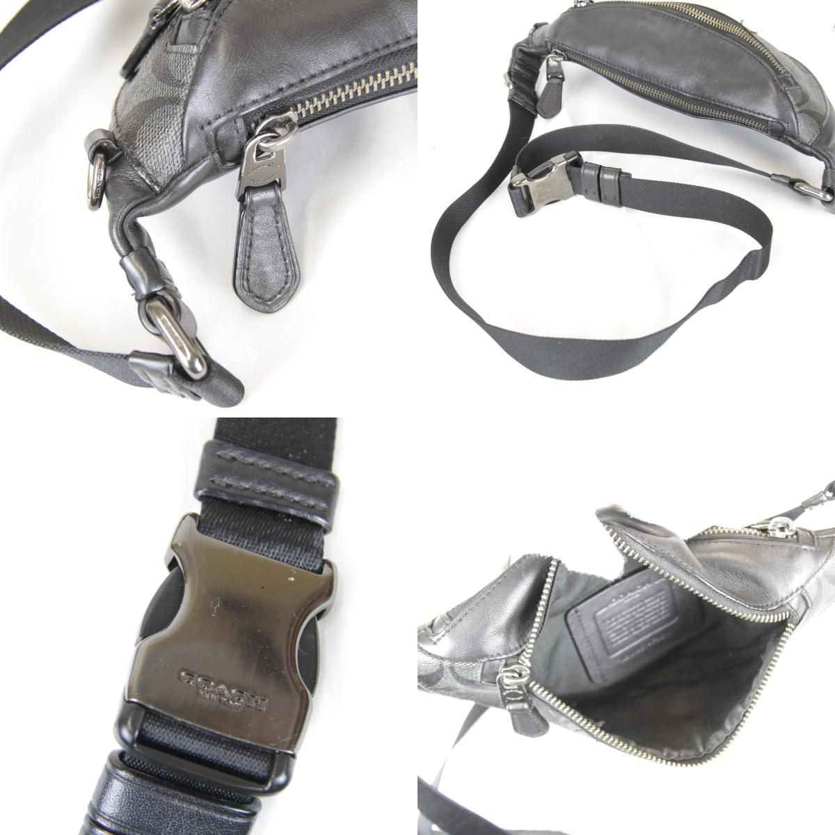 USED』COACH【コーチ】 J1957-F84711 シグネチャー ボディバッグ