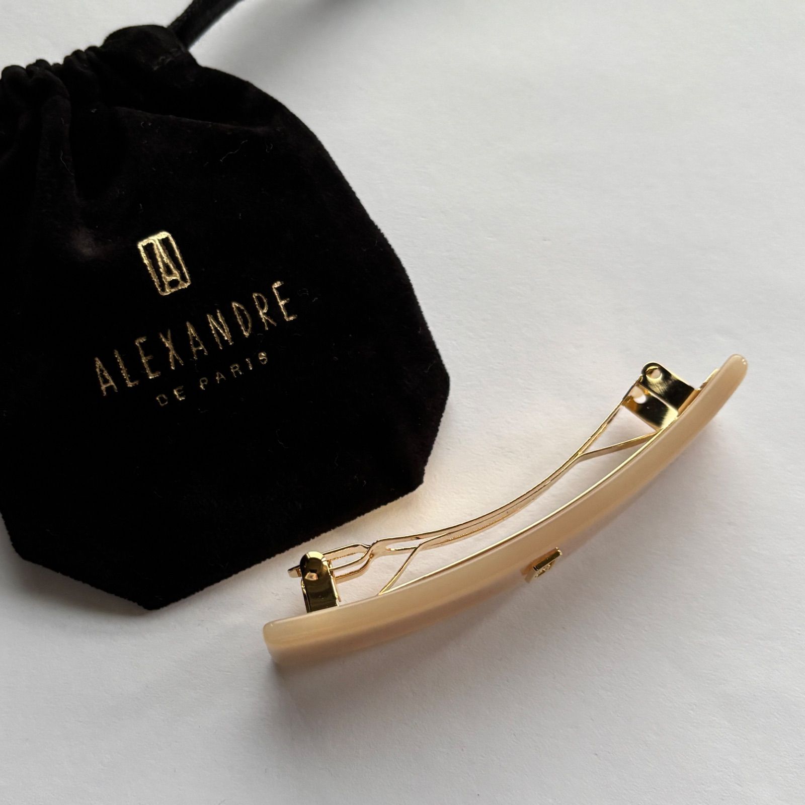 アレクサンドル・ドゥ・パリ バレッタ 8cm ベージュ系 - メルカリ
