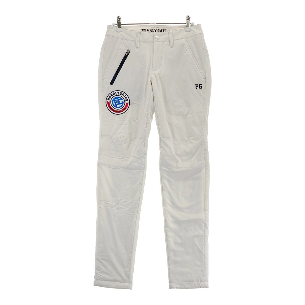 サイズ：00 PEARLY GATES パーリーゲイツ 中綿パンツ ニコちゃん刺繍