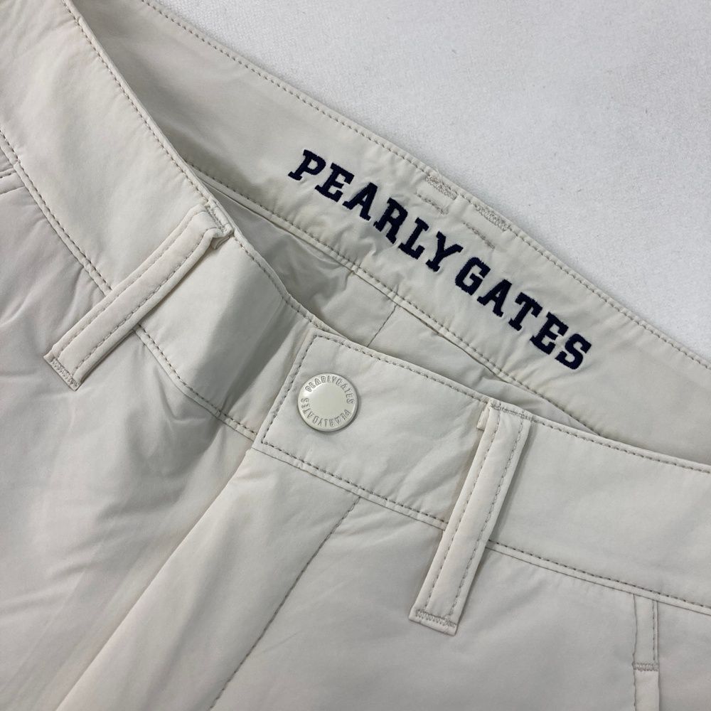 サイズ：00 PEARLY GATES パーリーゲイツ 中綿パンツ ニコちゃん刺繍