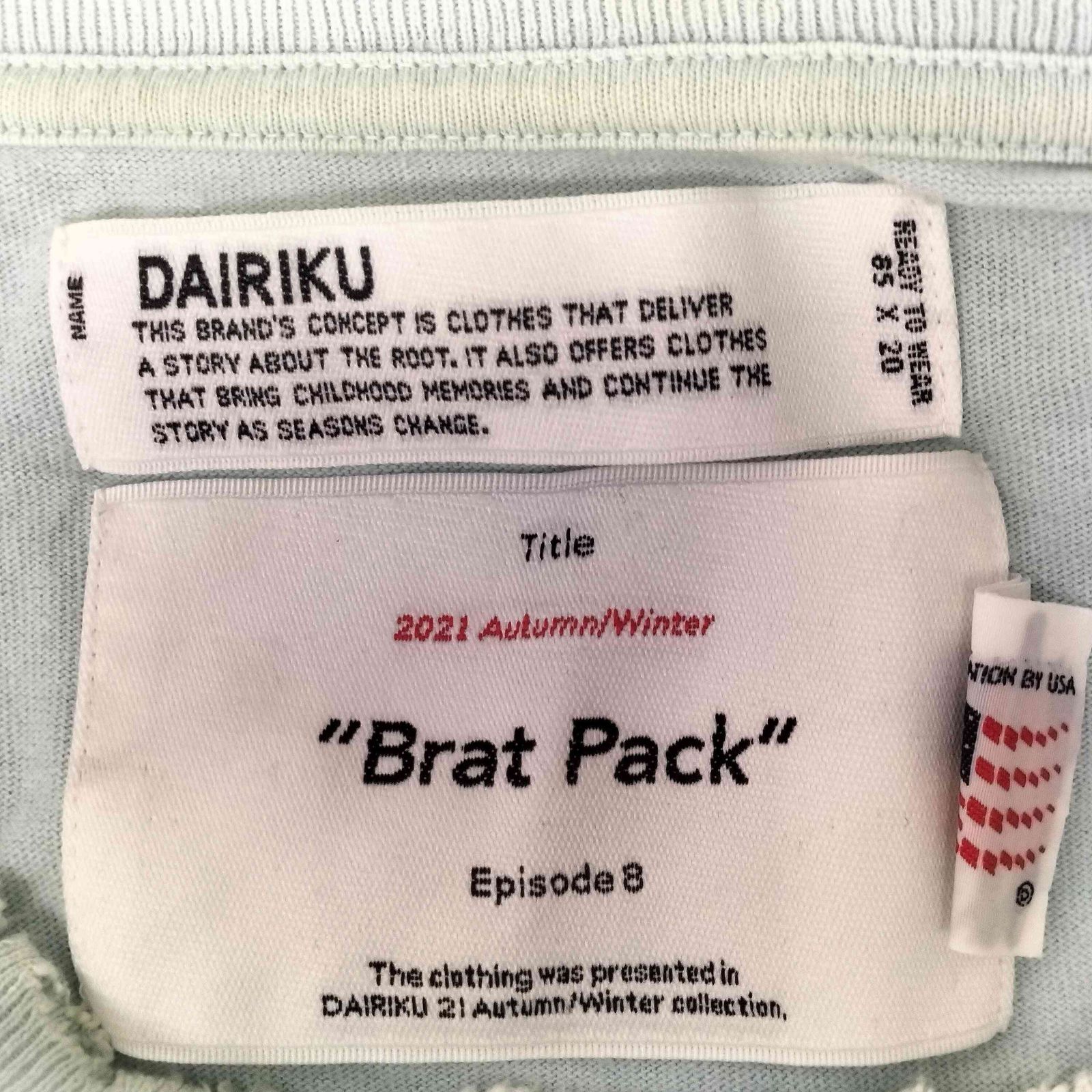 ダイリク DAIRIKU YOUNG EMBROIDERY TEE メンズ ONE SIZE - メルカリ