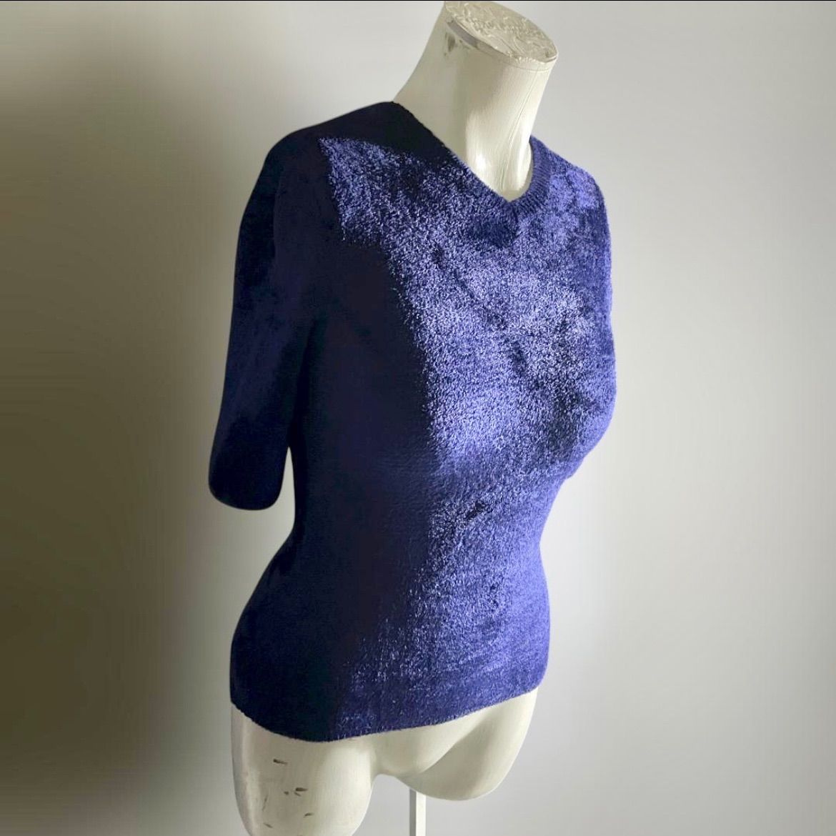 イタリア製 ヴィンテージ ヨーロッパ シャギー トップス ニット ユーロ