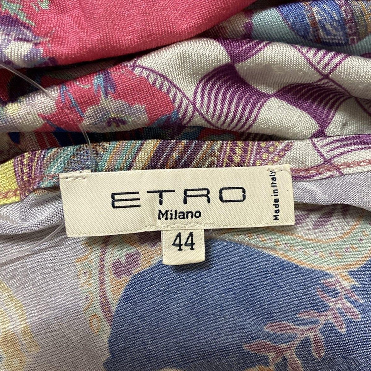 ETRO(エトロ) ワンピース サイズ44 L レディース - ブルー×ピンク