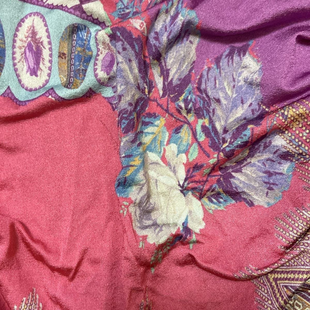 ETRO(エトロ) ワンピース サイズ44 L レディース - ブルー×ピンク