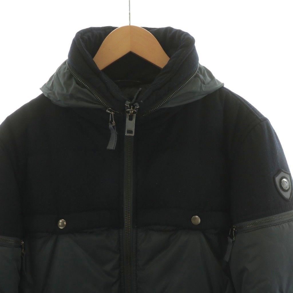 ディーゼル DIESEL 中綿ジャケット ブルゾン 切替 ナイロン アウター L