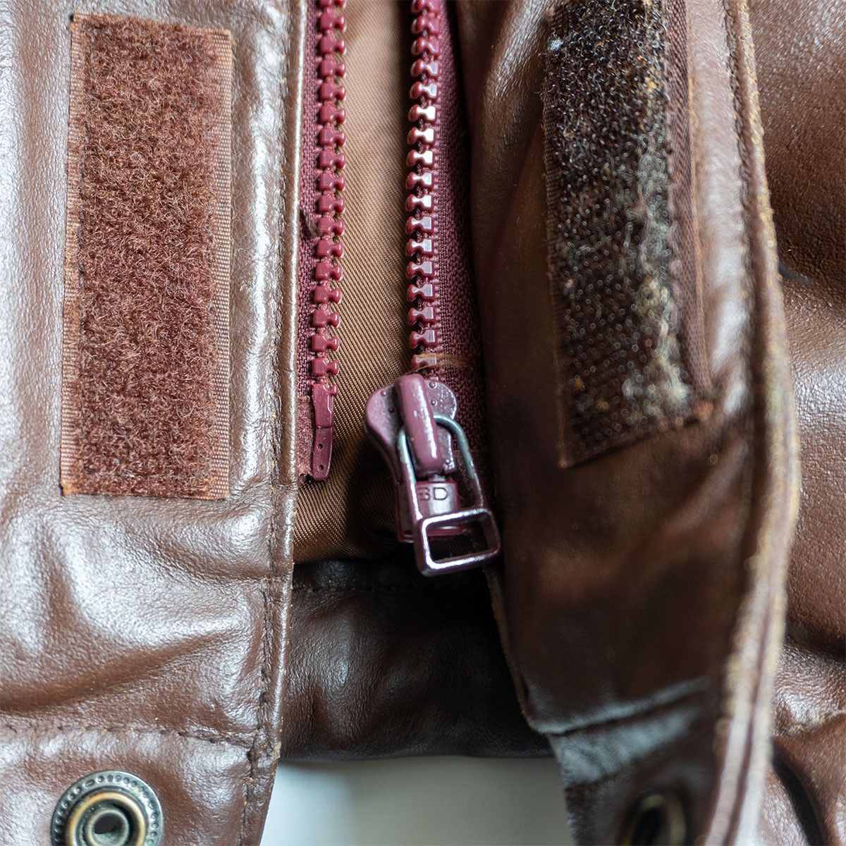 美品】AVIREX【レザー ダウン ジャケット】L ブラウン アヴィレックス