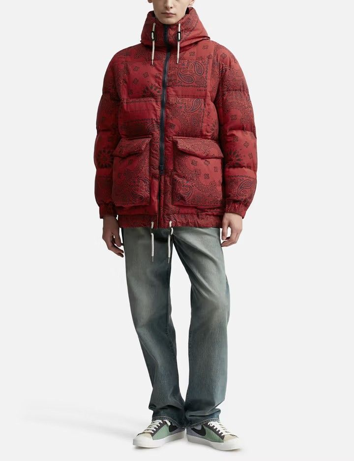 sacai bandama Padded Blouson バンダナ 中綿 パデッドジャケット red
