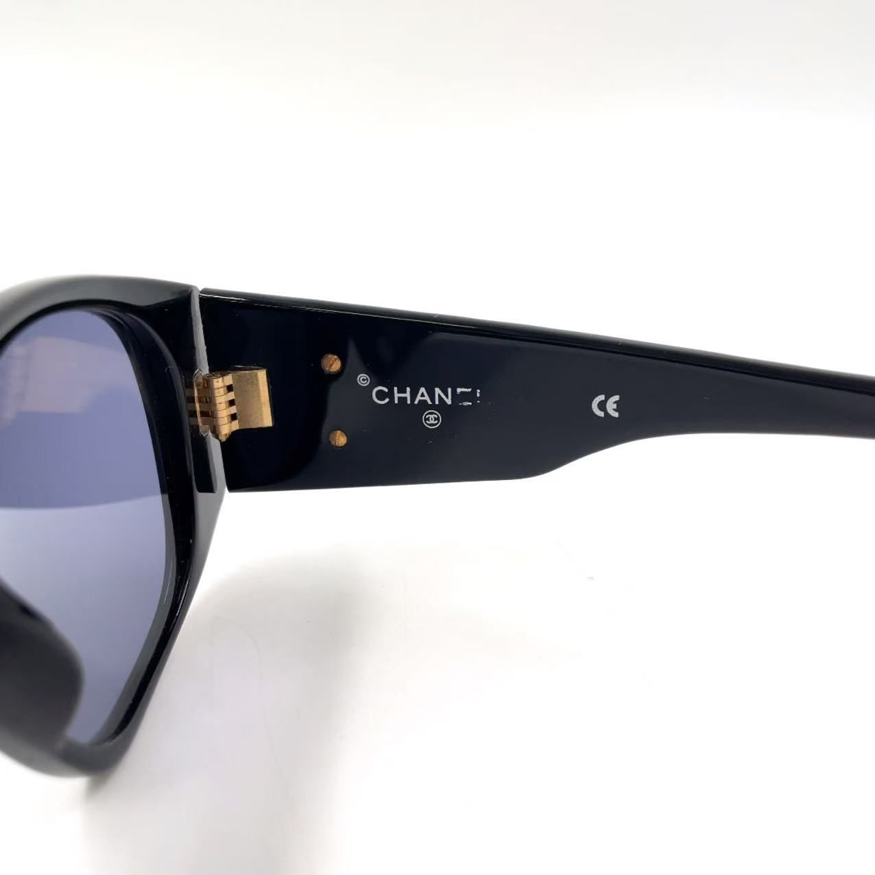 CHANEL ココマーク マトラッセ プラスチック ブラック サングラス