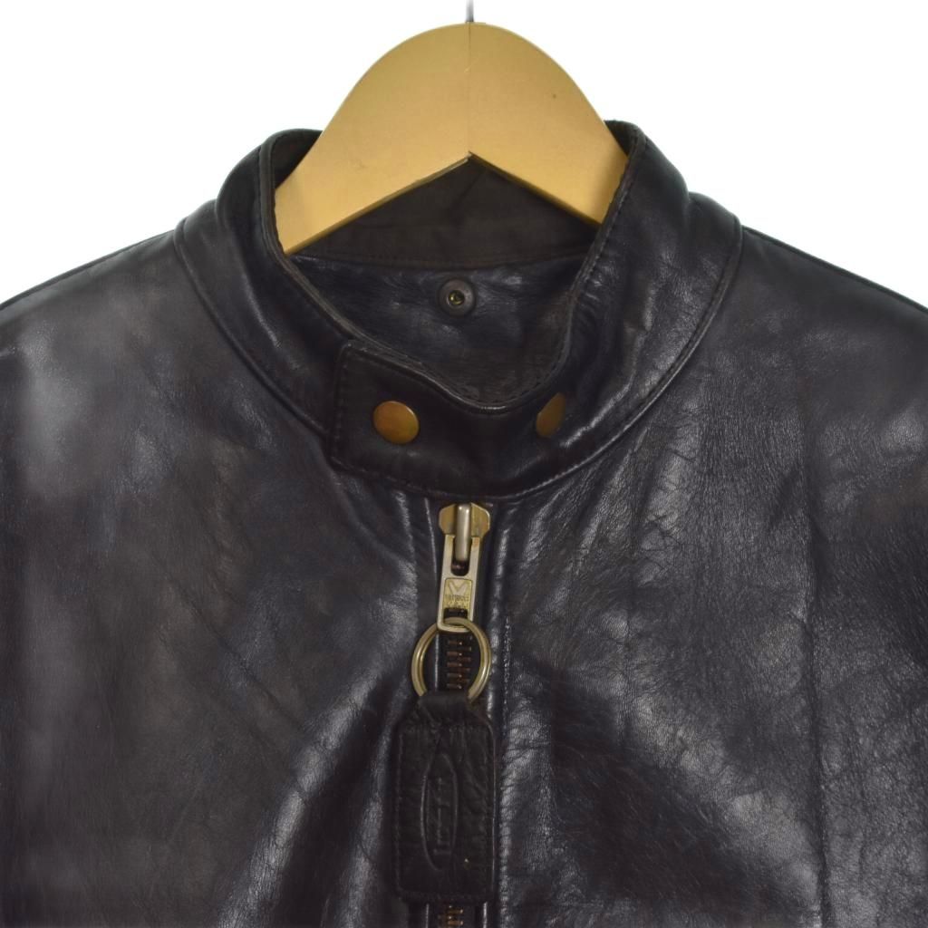 バンソン VANSON シングル ライダースジャケット レザージャケット 40